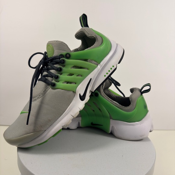 Nike Other - Nike Air Presto Boys  Grey Lime Green Low Top Athletic Sneakers Running Shoes 7Y
